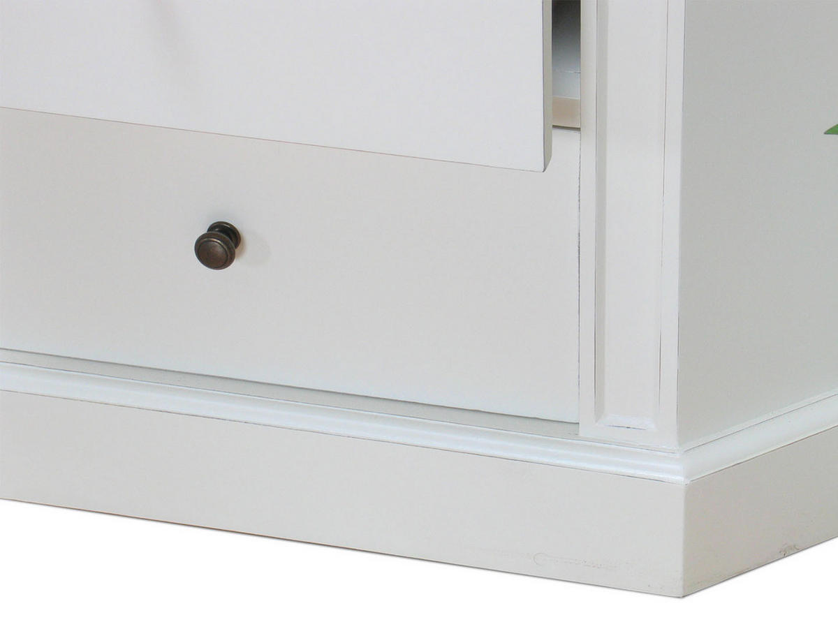 ECKVITRINE Weiß - Weiß, Holzwerkstoff (57/200/55cm) - ebuy24