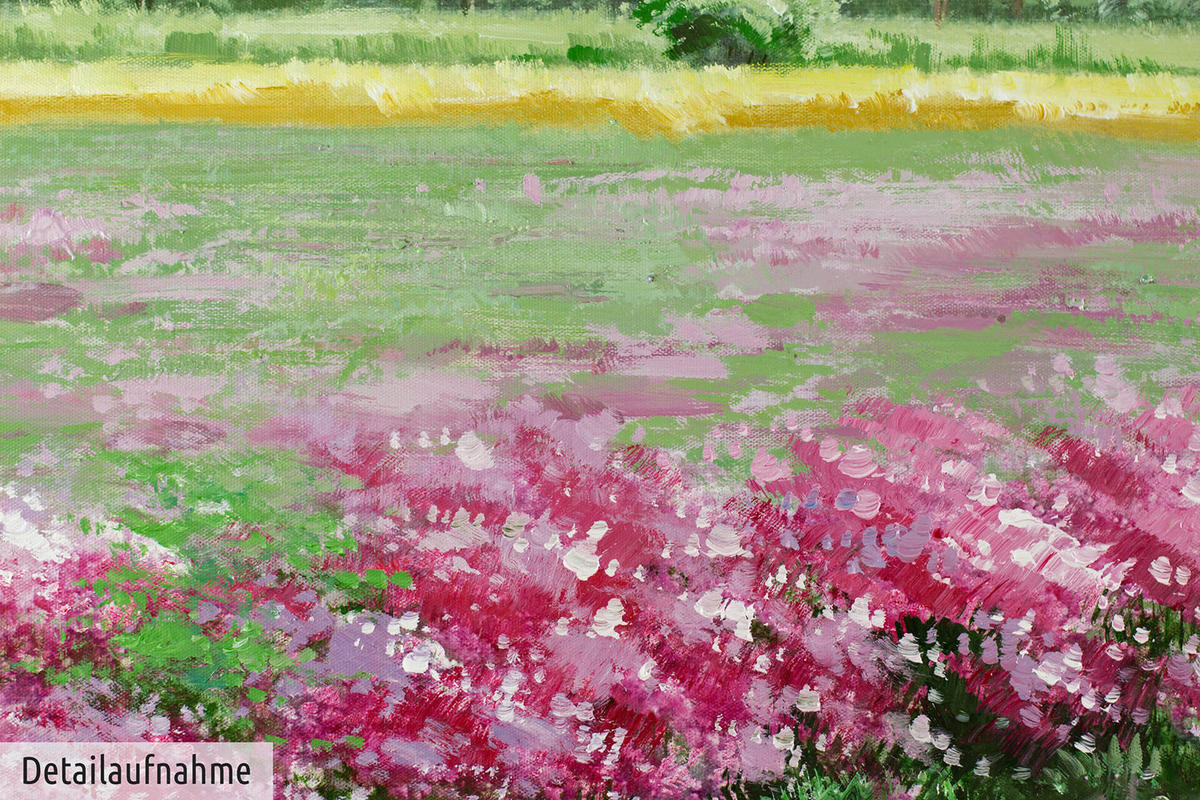 ACRYLBILD HANDGEMALT 120/60 cm - Grün, Holz/Textil (120/60cm) - KUNSTLOFT