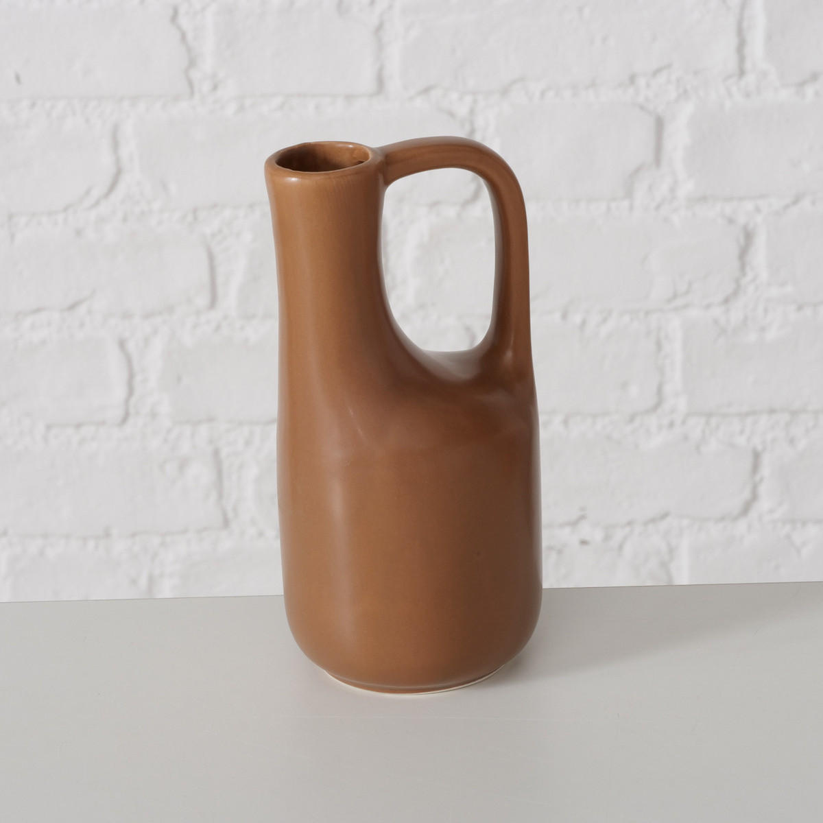 VASE Miroza 18 cm - Braun, Keramik (18.2cm) - Boltze Home