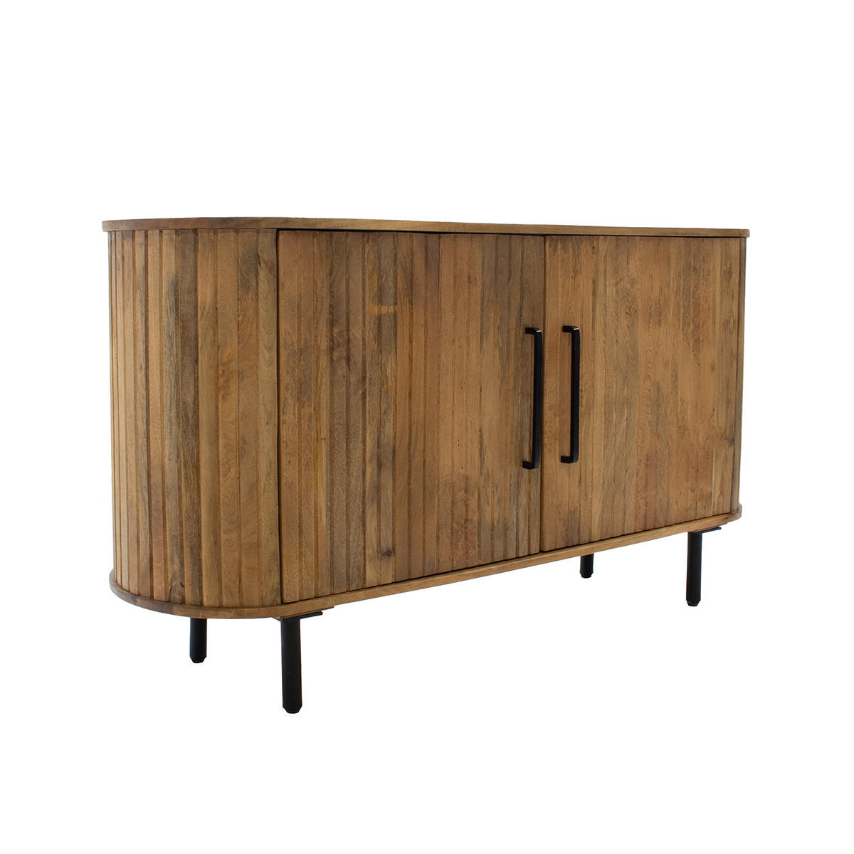 SIDEBOARD aus Akazienholz 140x45x76cm, natürlich - Braun, Holz (140/76/45cm) - Giga Meubel