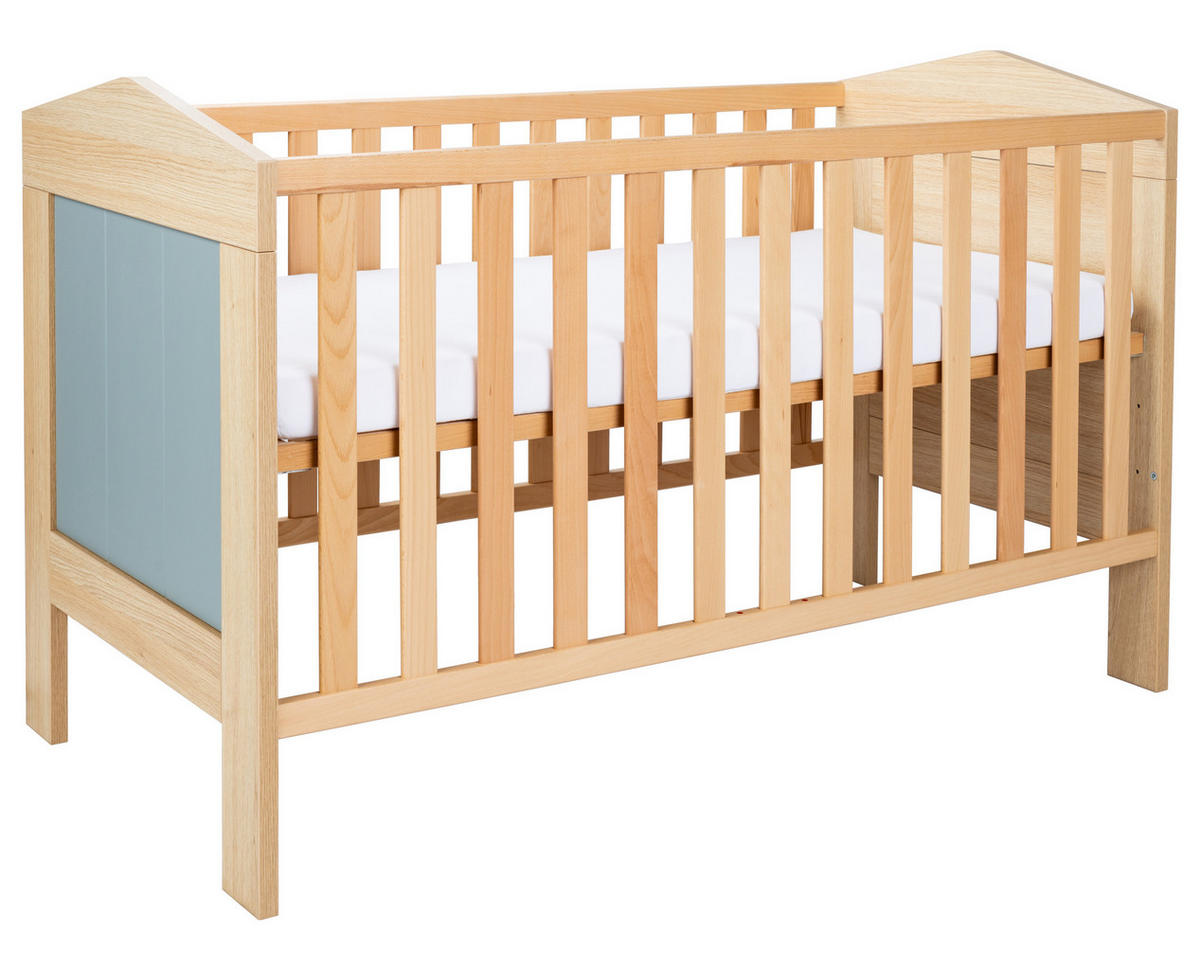 BABYZIMMER Mega-Set Roofy 6-tlg. 2-türig - Salbeigrün/Eichefarben, Leder/Holz (1/1/1cm) - arthur berndt