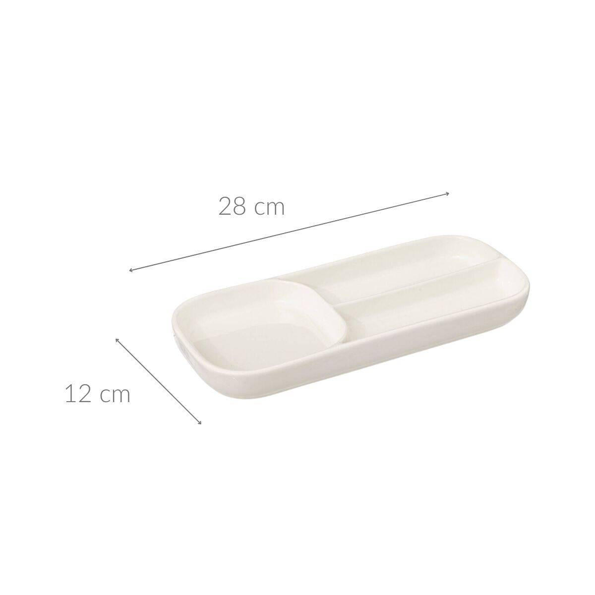TELLER Nora 28/12 cm - Weiß, Keramik (28cm) - Secret de Gourmet