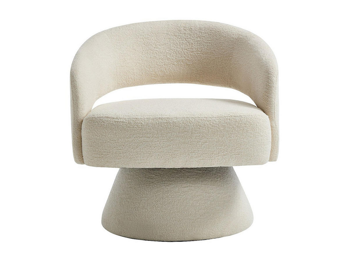 SESSEL mit gerader Rückenlehne - 1 -Sitzer - Polyester - beige - FEDOTE - Beige, Textil (71/72/68cm) - Vente-Unique