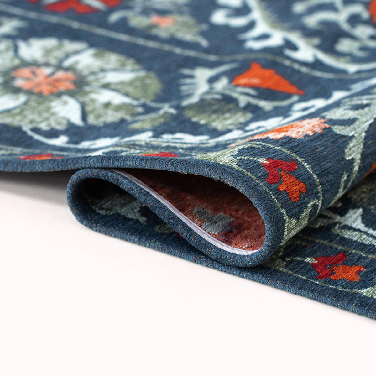 TEPPICH Nordic Antiquarian Suzani 140/200 cm - Blau, Kunststoff/Textil (140/200cm) - Louis De Poortere