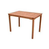 GARTENTISCH Reno Terrassentisch - Braun, Holz (110/70/75cm) - DELUKE