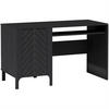 SCHREIBTISCH Lume mit einer Tür, 135 cm, schwarz - Schwarz, Holzwerkstoff (60/135/77.5cm) - Beautysofa