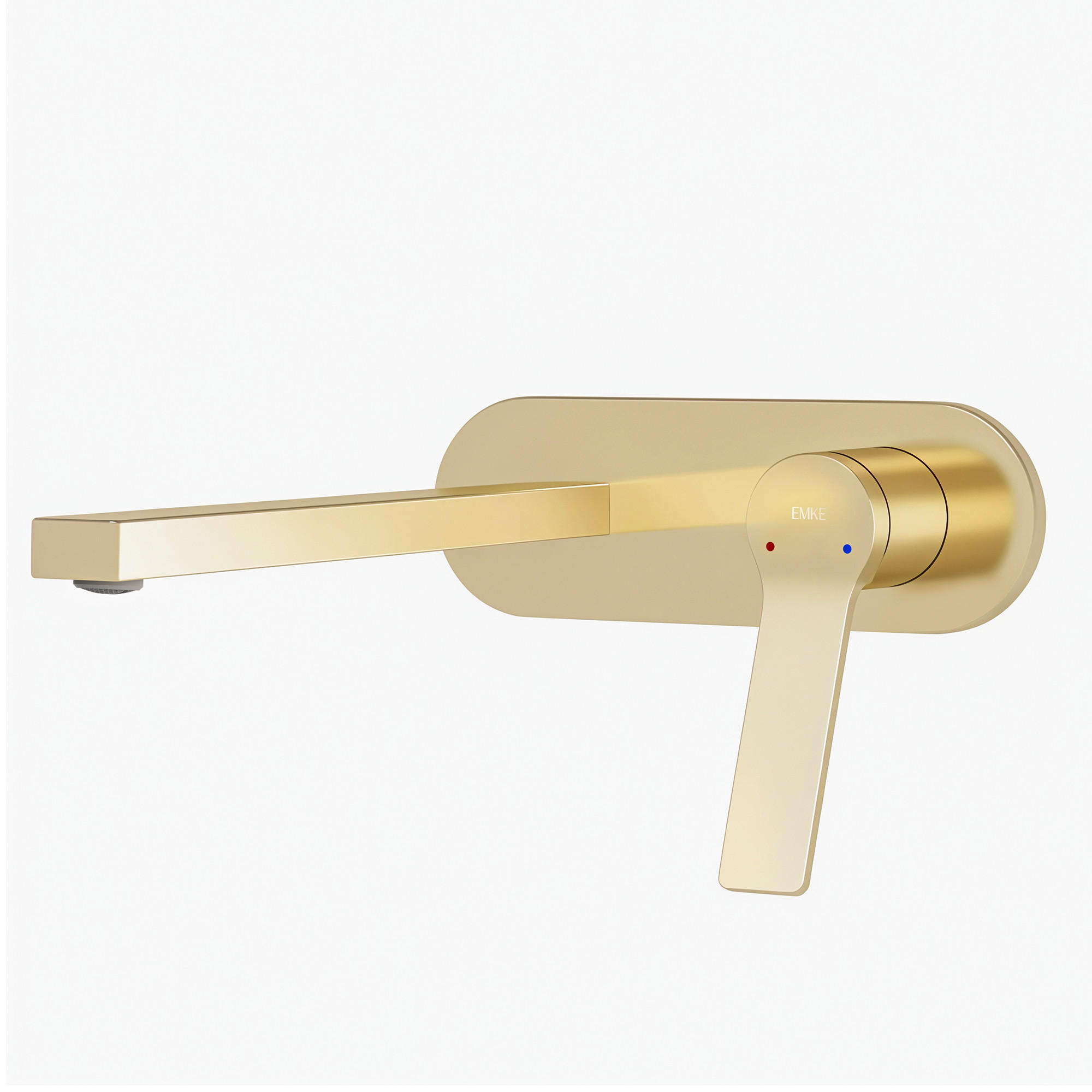 WASCHTISCHARMATUR mit Luftsprudler Messing Champagnergold - Goldfarben, Metall (21/7/28.8cm) - EMKE