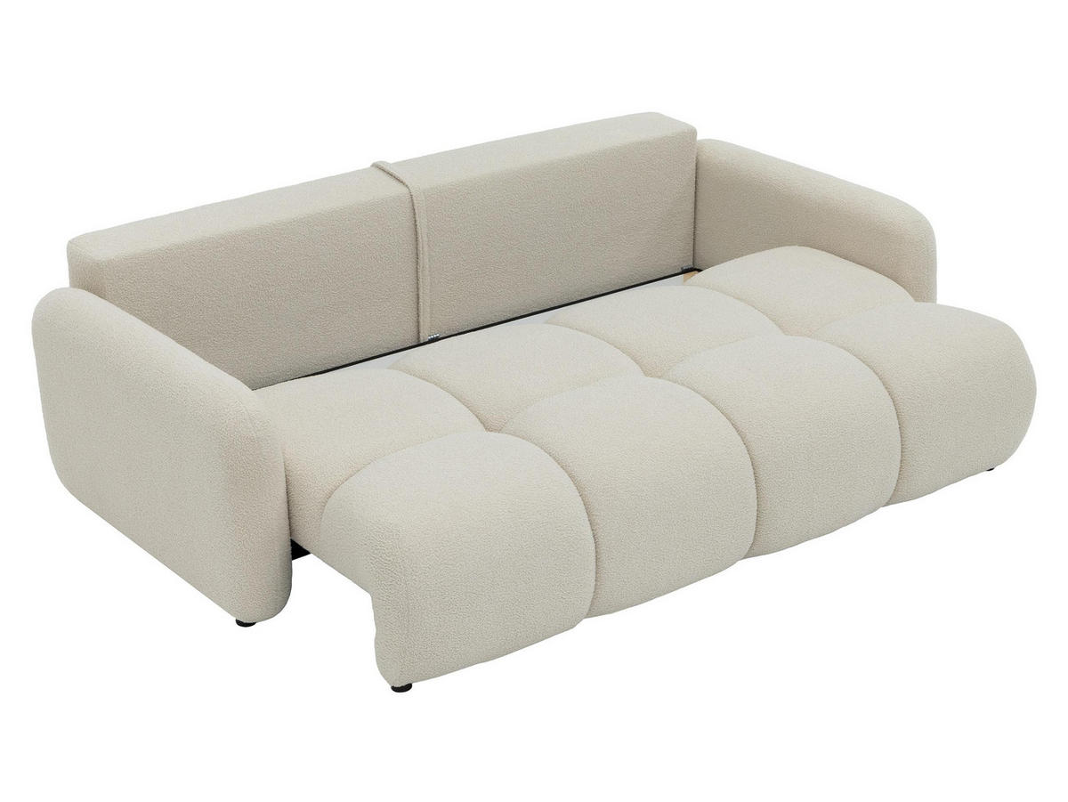 SCHLAFSOFA Sandy - Hellbraun/Schwarz, Holz/Kunststoff (232/94/121cm) - MIRJAN24