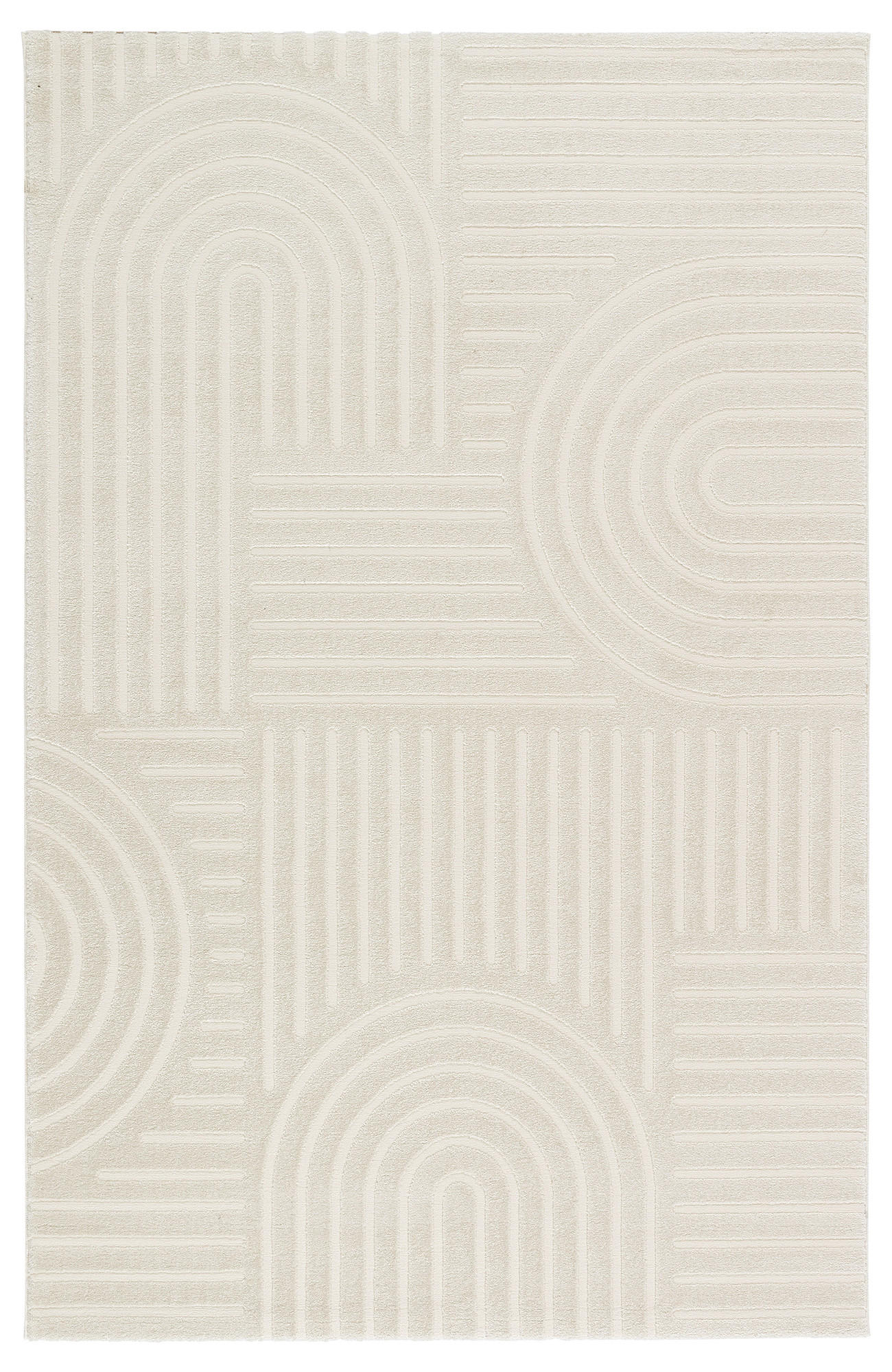 Tesso Living Boho-Teppich Weiß 80x150 cm