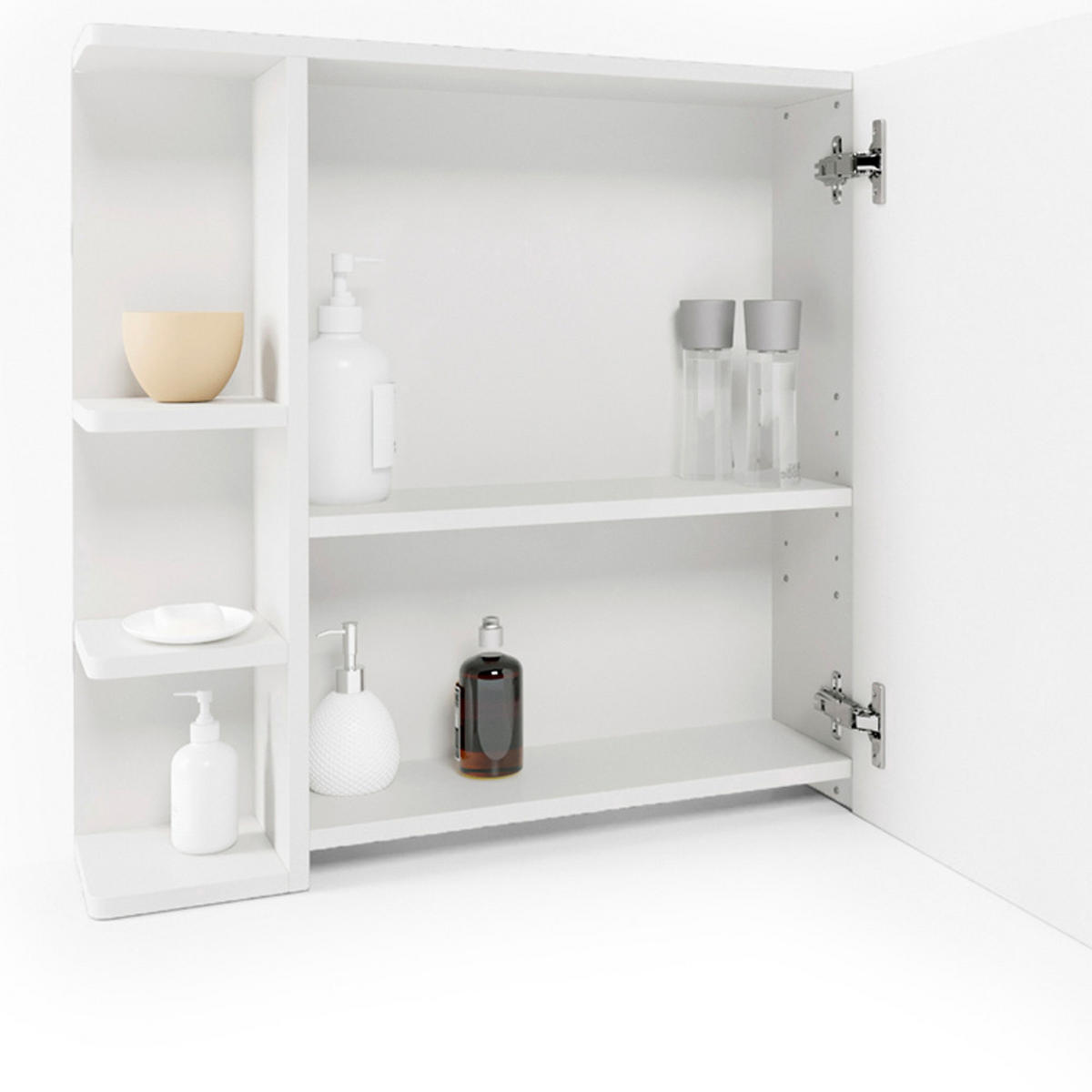 BADMÖBEL-SET Fynn Sonoma 2 Teile - Weiß/Sonoma Eiche, Holzwerkstoff (60/54/32cm) - Vicco