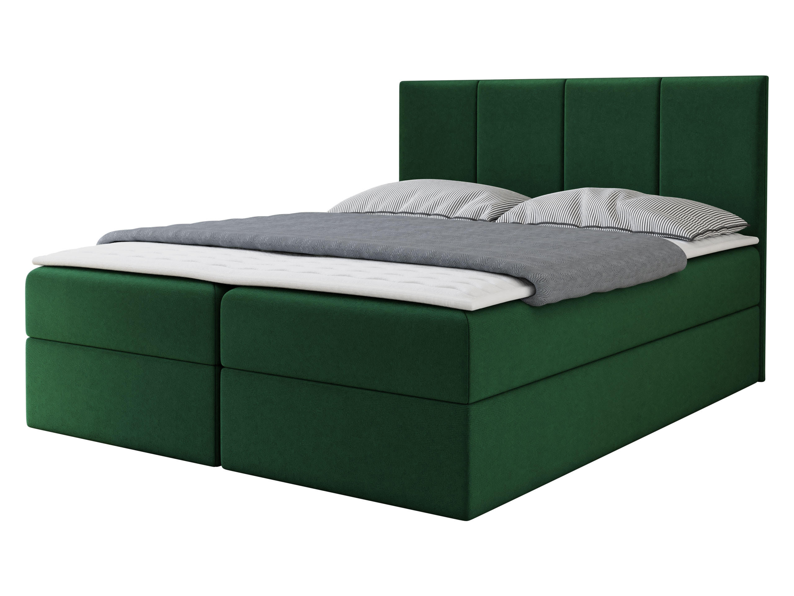 BOXBETT Rebos - Grün, Holz/Textil (180/200cm) - MIRJAN24