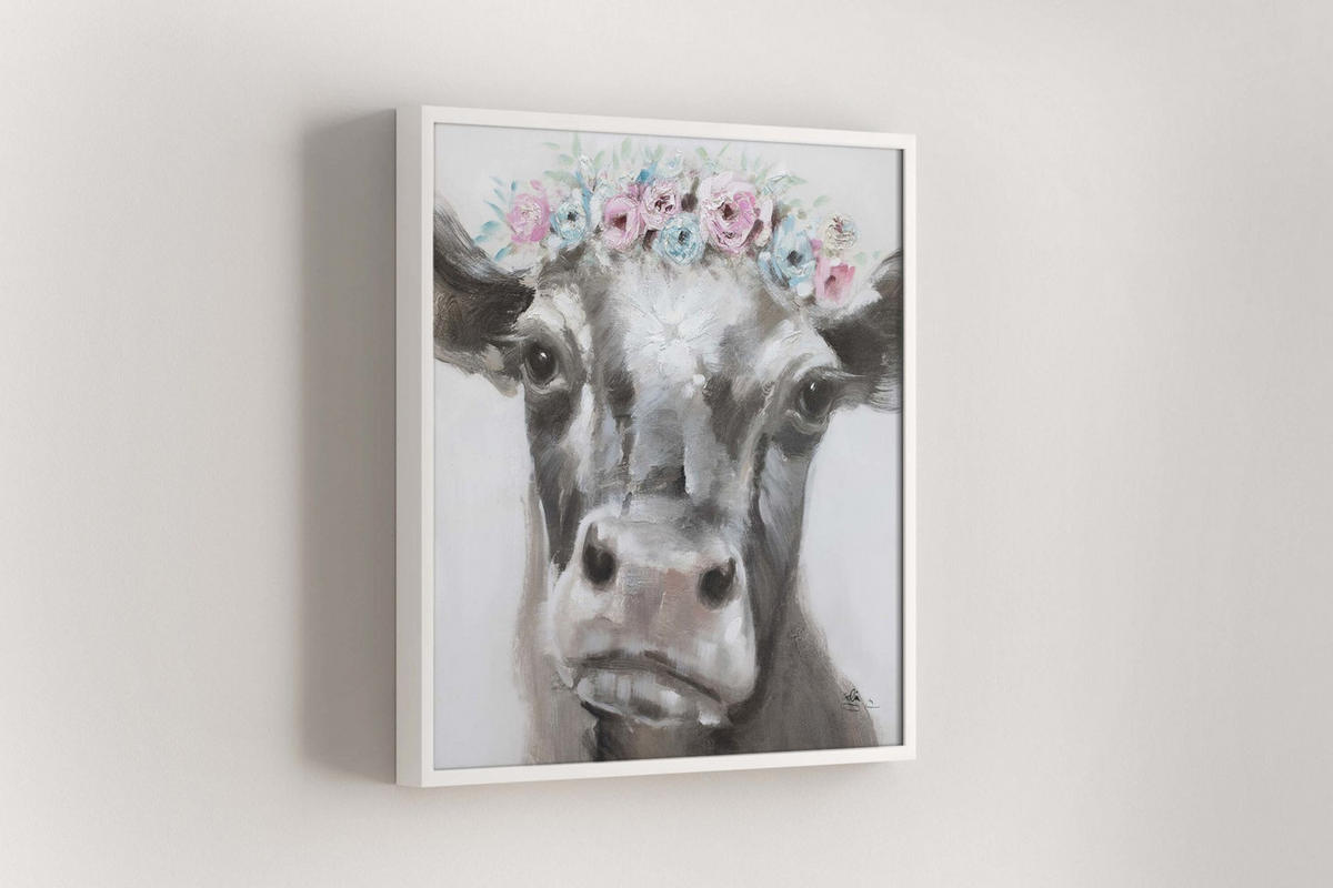 ÖLGEMÄLDE 80/80 cm - Braun, Holz/Textil (1.4/80cm) - KUNSTLOFT