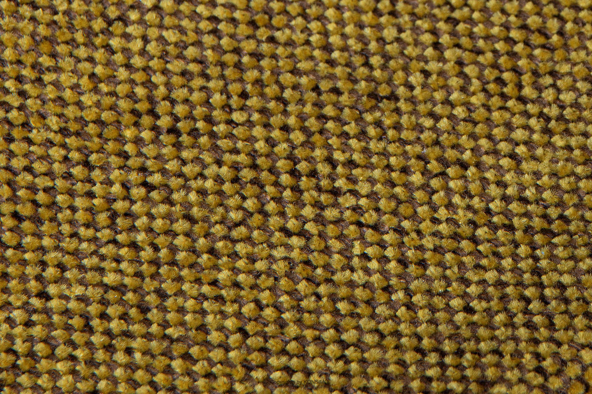 OHRENSESSEL STRALIS inklusive dekorativem Kissen, gelb - Currygelb, Textil (82/108/80cm) - KONSIMO®