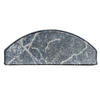 STUFENMATTE Set. 15 Stück "Soft" Marmor Optik Grau 24 x 65 cm - Dunkelgrau/Anthrazit, Textil (24/65/4cm) - oKu-Tex