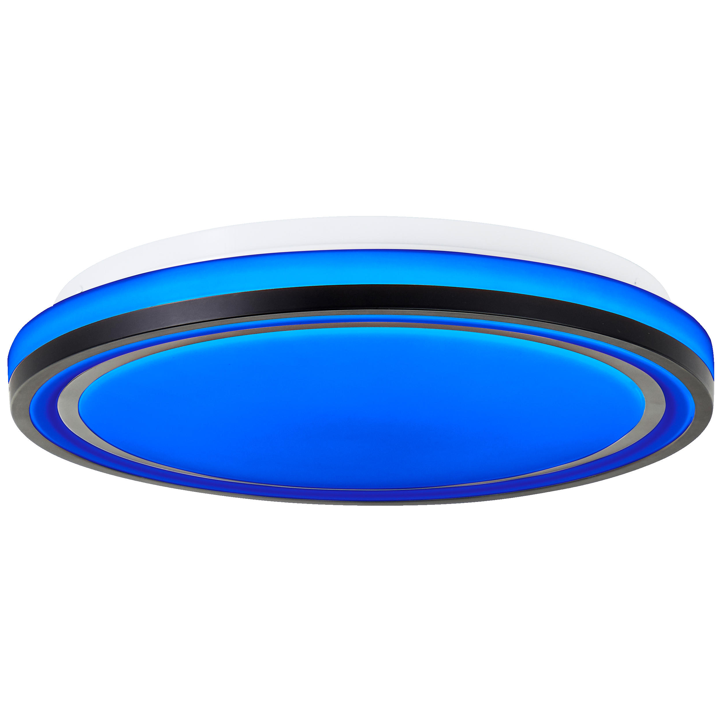 DECKENLEUCHTE Cloe G94878/76 - Schwarz, Metall (34/34/6.5cm) - Brilliant