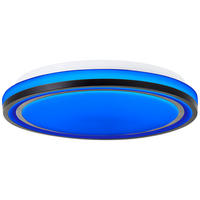 DECKENLEUCHTE Cloe G94878/76 - Schwarz, Metall (34/34/6.5cm) - Brilliant