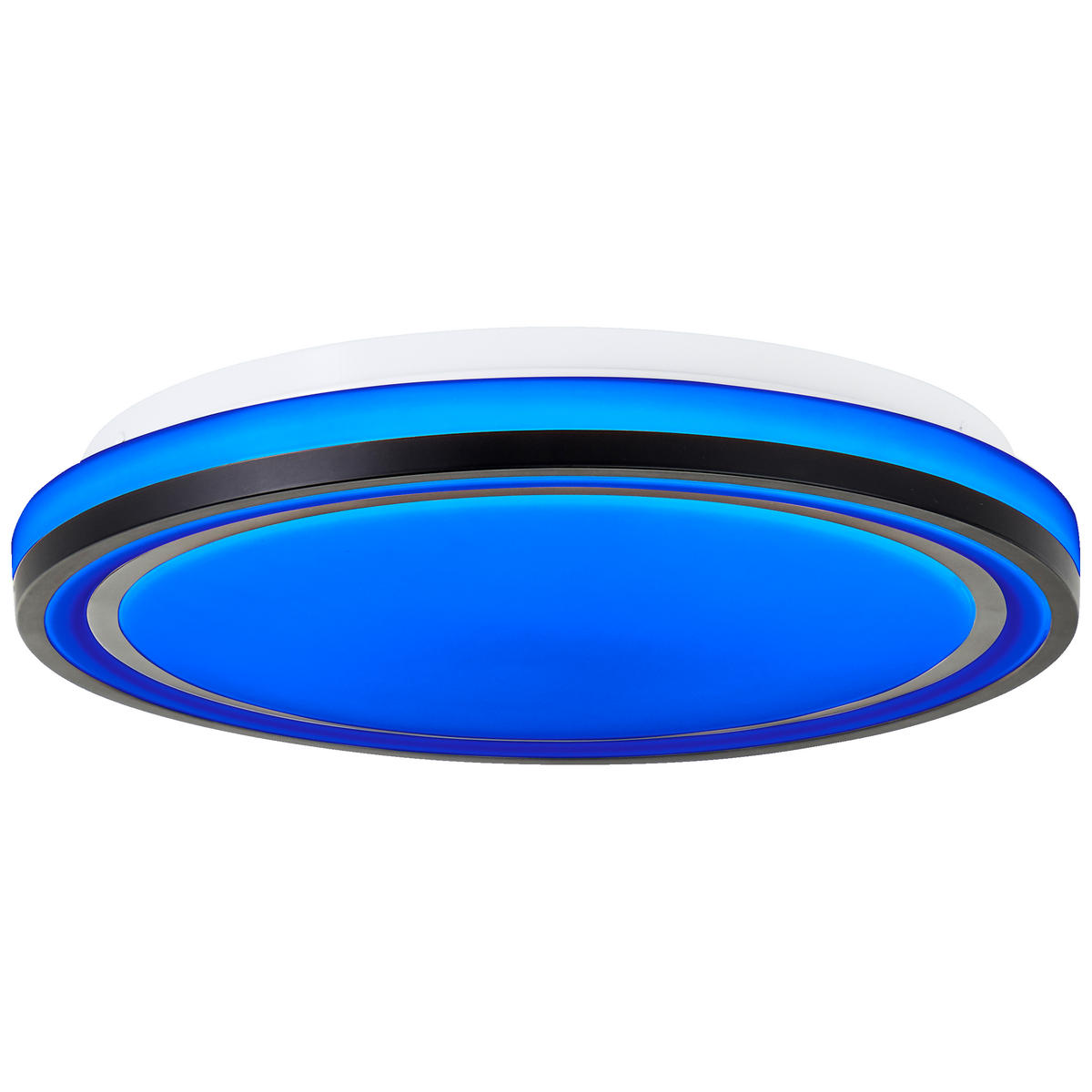 DECKENLEUCHTE Cloe G94878/76 - Schwarz, Metall (34/34/6.5cm) - Brilliant