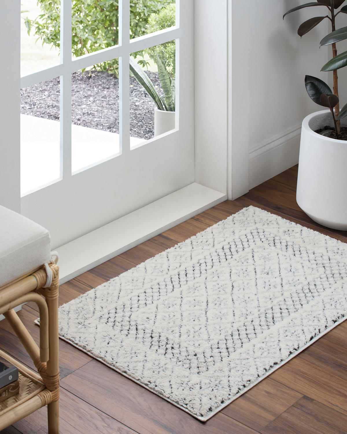KURZFLORTEPPICH 160/213 cm Weiß - Weiß, Naturmaterialien/Textil (160/213cm) - LIVABLISS
