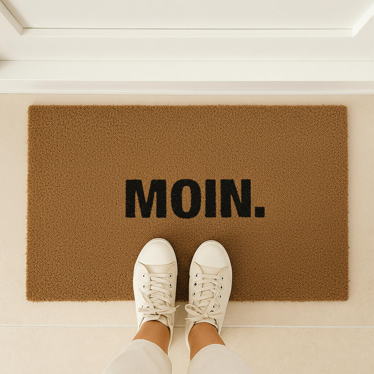 ROHOŽ - světle hnědá, textil/plast (80/50cm) - Relaxdays