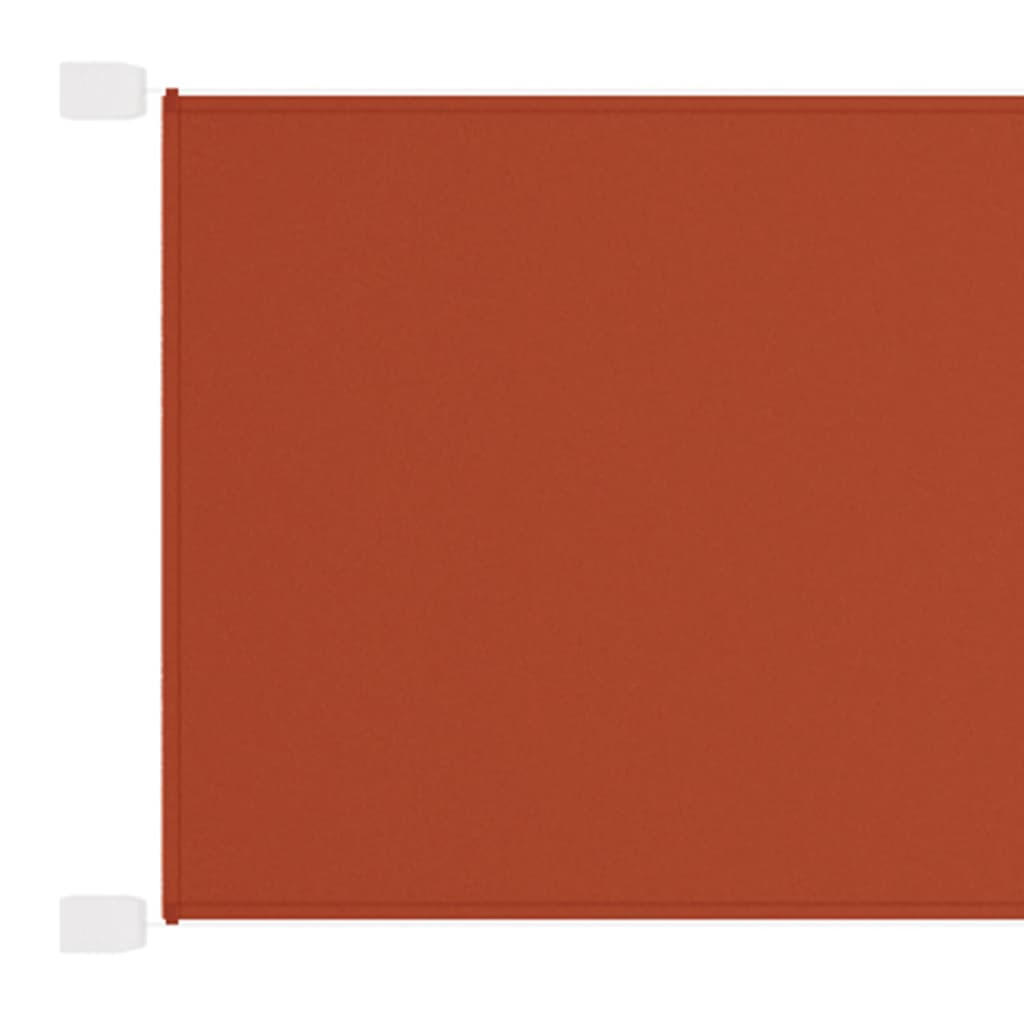 SENKRECHTMARKISE Terrakotta 140x800 cm Oxford-Gewebe - Rot, Textil (800/140/800cm) - furnicato