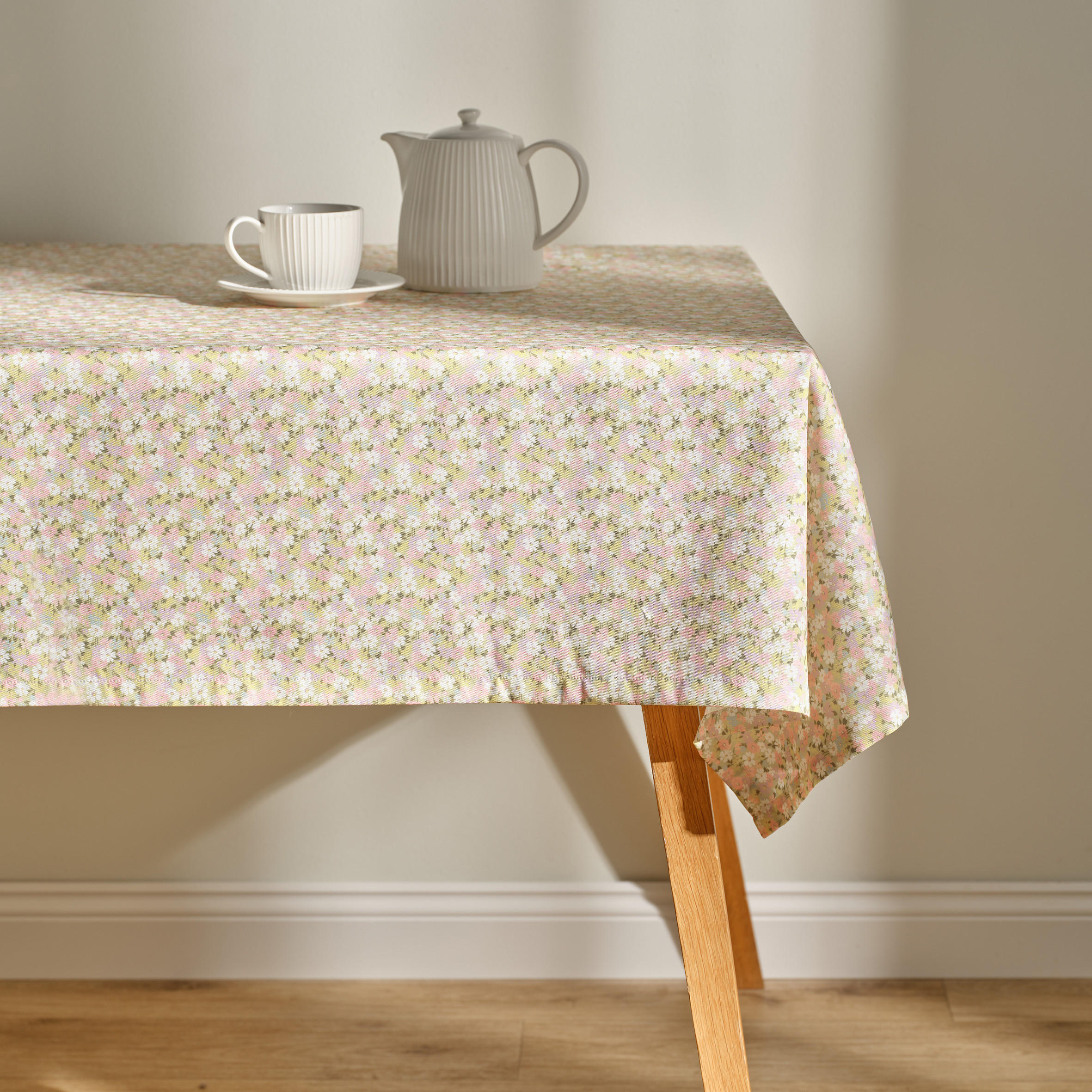 TISCHDECKE Florecio - Hellgrün, Textil (180/130/1cm) - home&you