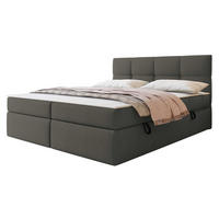 BOXBETT Figaro - Schwarz/Grau, Holz/Textil (180/200cm) - MIRJAN24