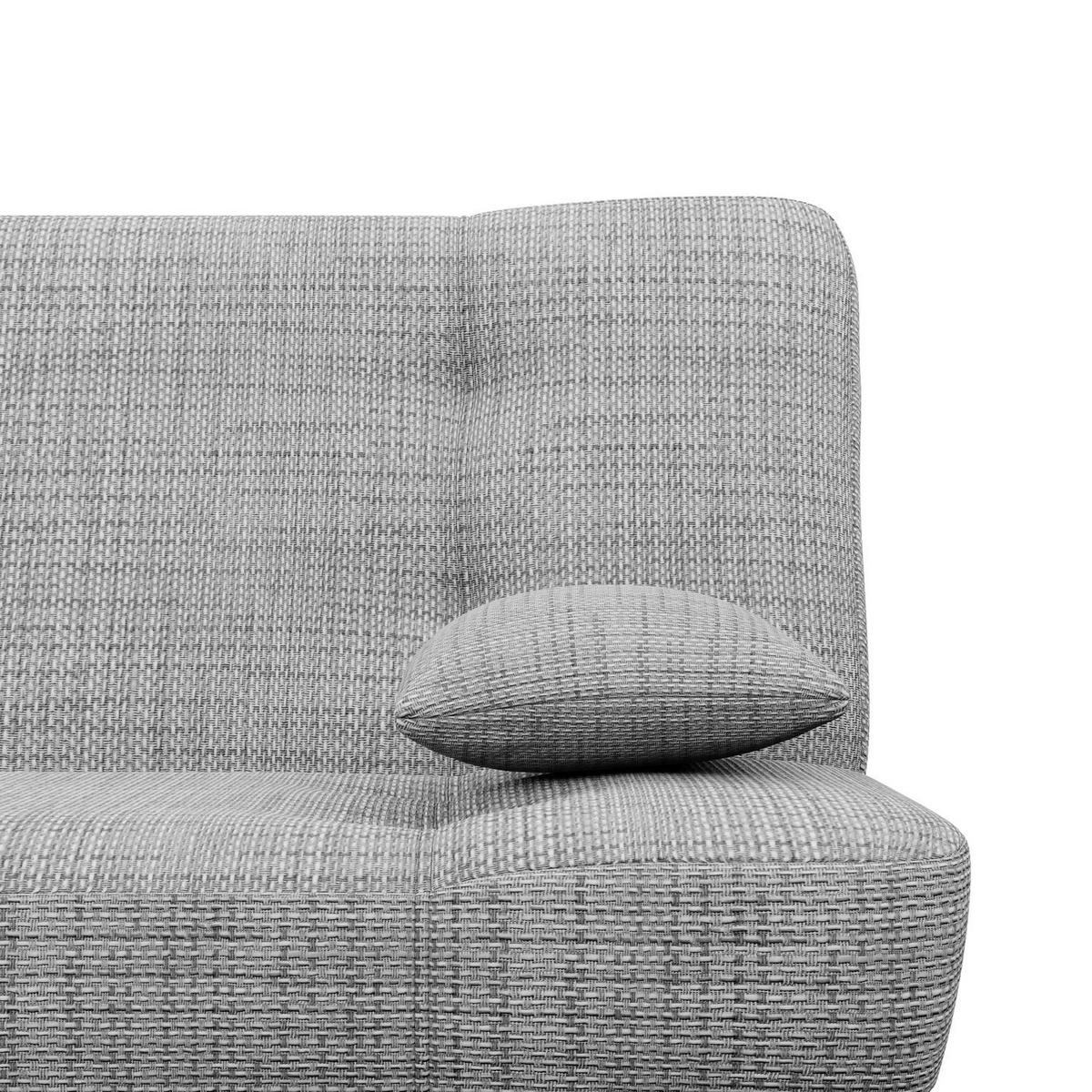 SOFA 3-SITZER MIT SCHLAFFUNKTION SAVANA Grau - Grau, Textil (93/96/200cm) - Mebligo
