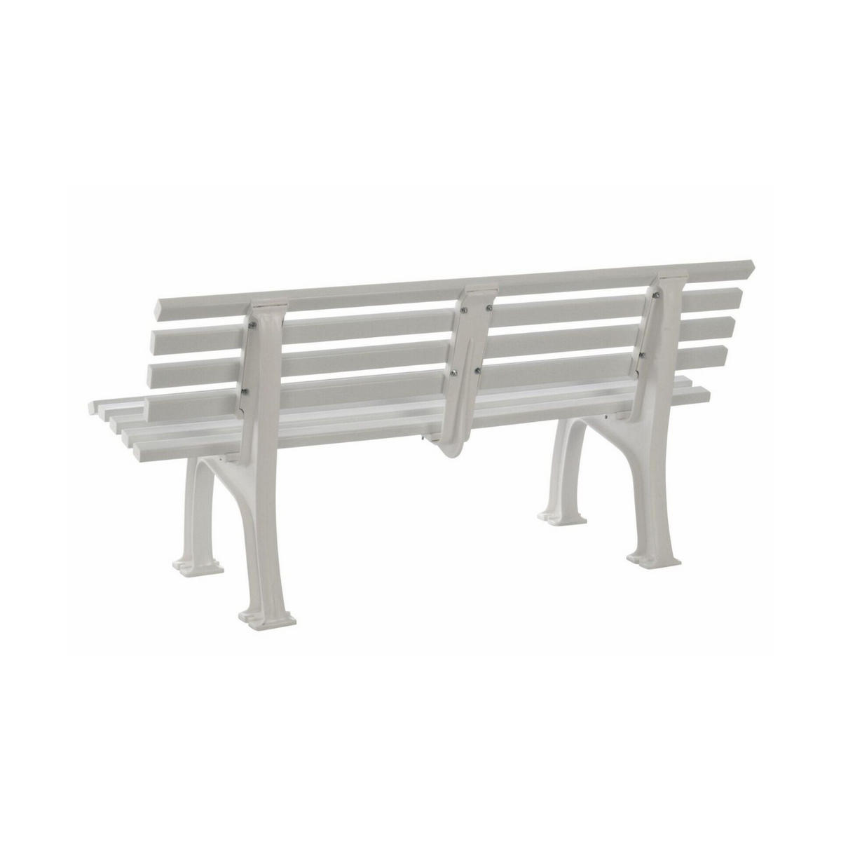 GARTENBANK Antigua 3 Sitzer Weiß 74 x 150 x 54 cm Witterungskunststoff & UV Beständiger Kunststoff - Weiß, Kunststoff (150/74/54cm) - PROREGAL