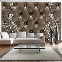 VLIESTAPETE Braun 400/280 cm - Weiß/Braun, Textil (400/1cm) - KUNSTLOFT