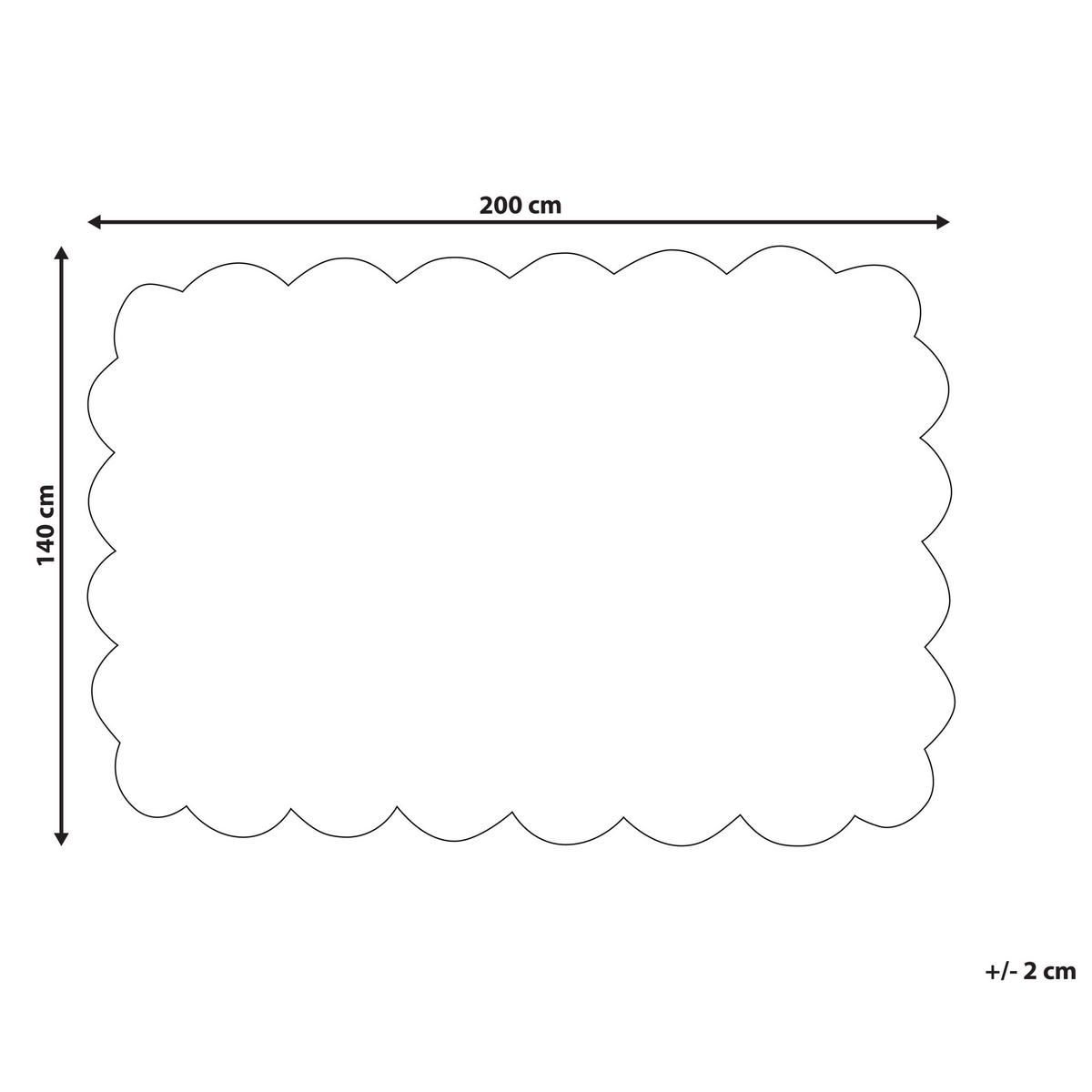 KINDERTEPPICH Sareki 200/140 cm - Beige, Textil (140/200cm) - Beliani