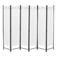 SICHTSCHUTZ Saragossa - Weiß, Textil/Metall (240/2cm) - [en.casa]