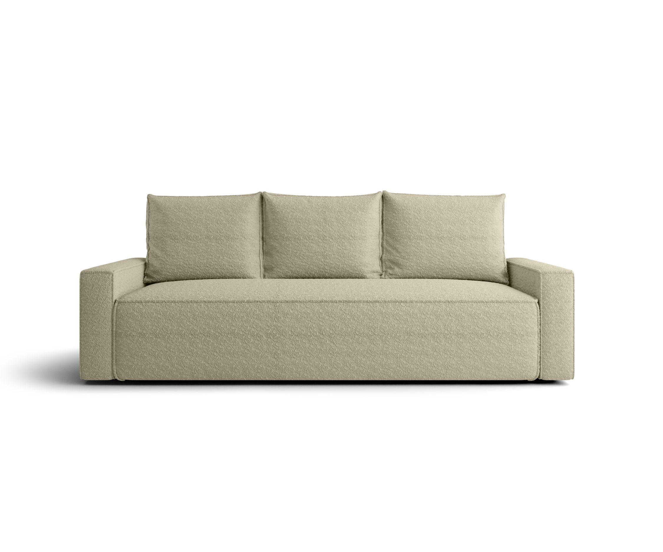 SOFA mit Schlaffunktion SAVIO Quelle 06 - Beige, Textil (232/90/90cm) - Bedante