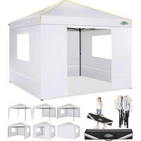 FALTPAVILLON 3x3m Wasserdicht UV-Schutz 50+ Weiß - Weiß, Textil (300/300/270cm)