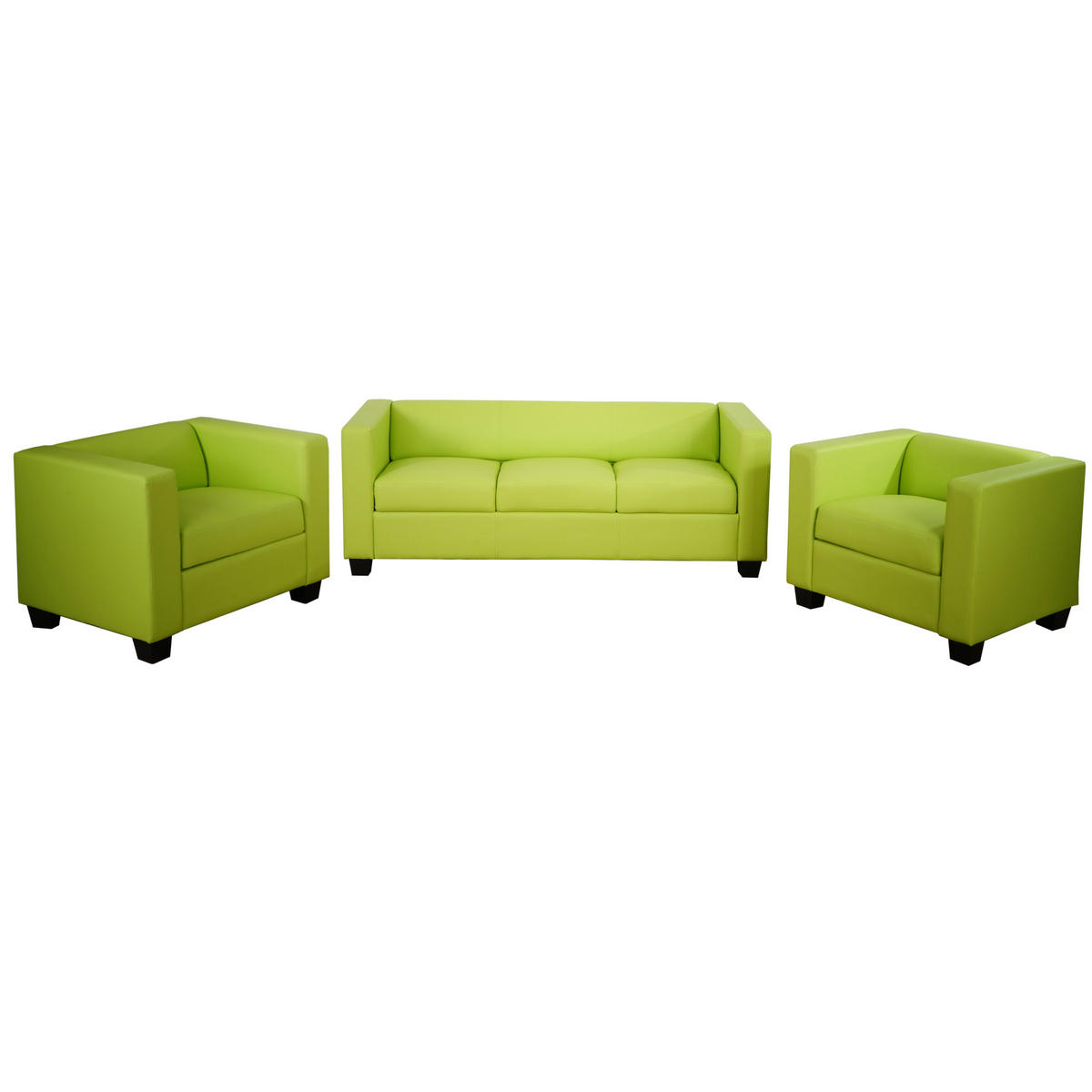 SOFAGARNITUR Hellgrün - Hellgrün, Textil (450/70/200cm) - MCW