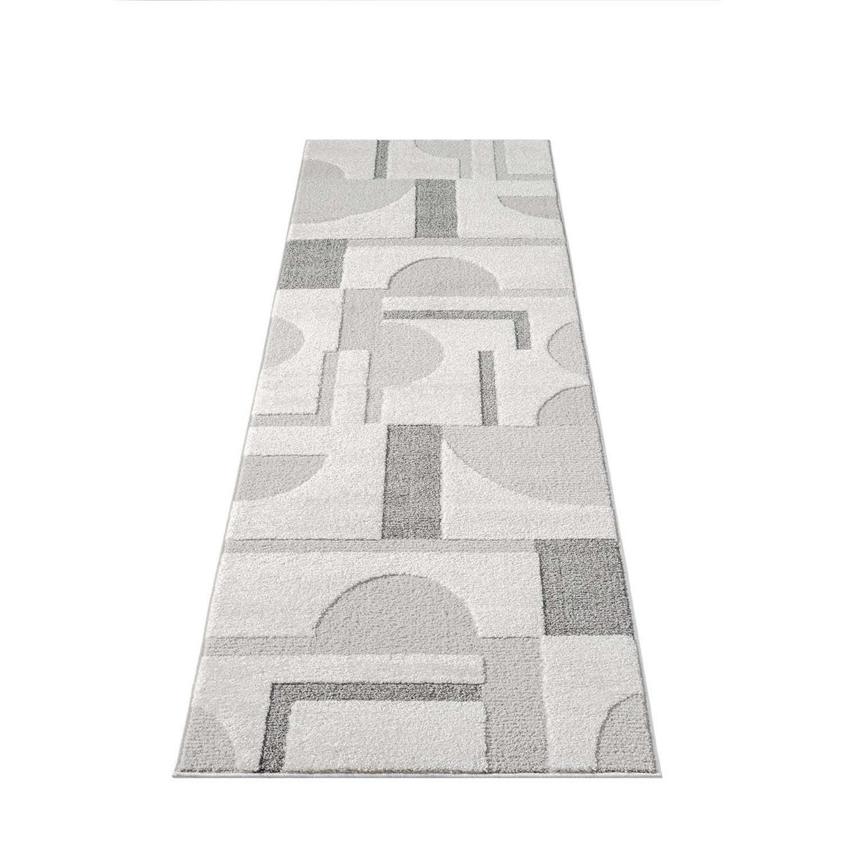 KURZFLOR-TEPPICH Lounge 9992 Grau 80x300 cm - Grau, Textil (80/300cm) - carpet city