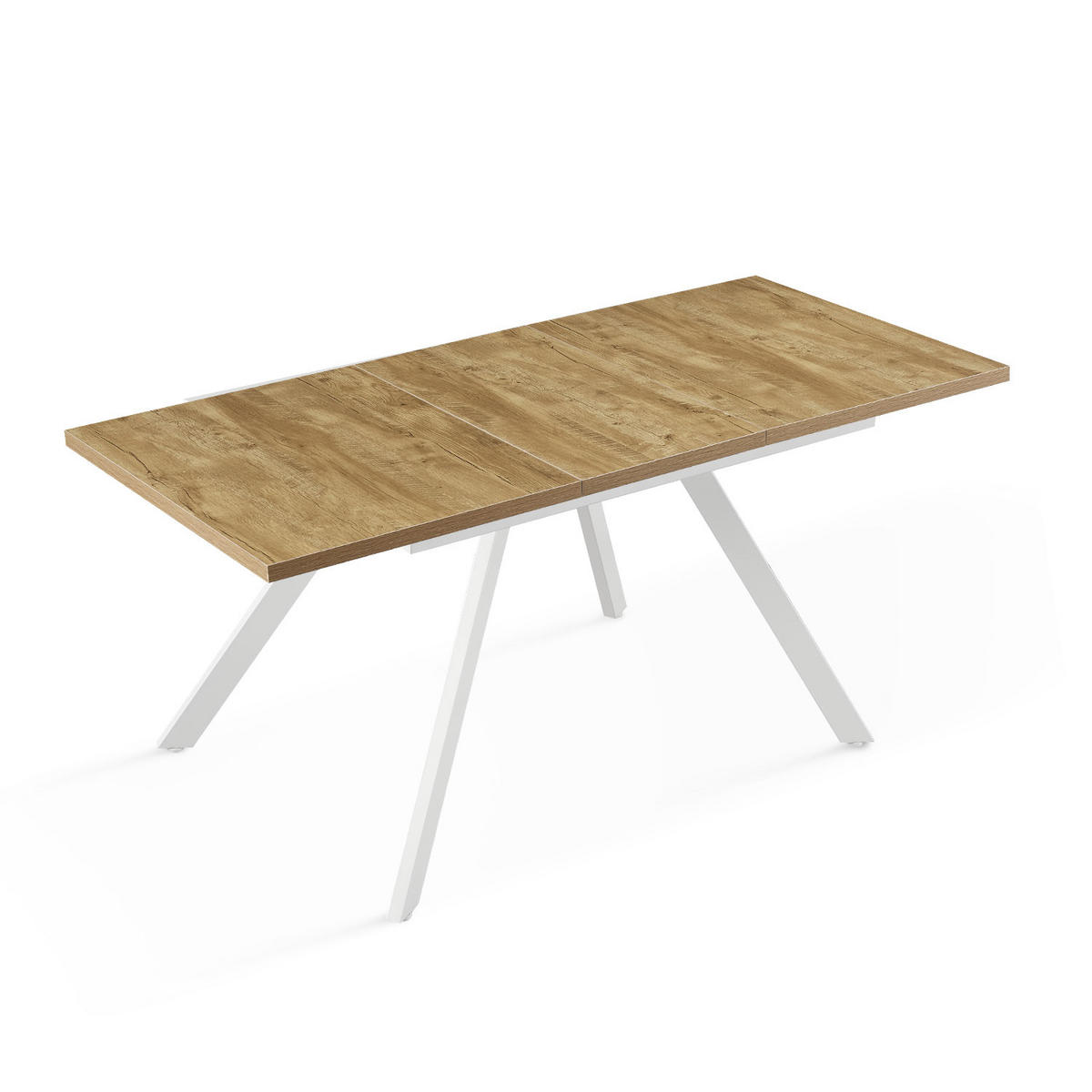 ESSTISCH SVEN 120-160/80/76 cm Wildeiche - Wildeiche, Holz (80/120/76cm) - B&D Home