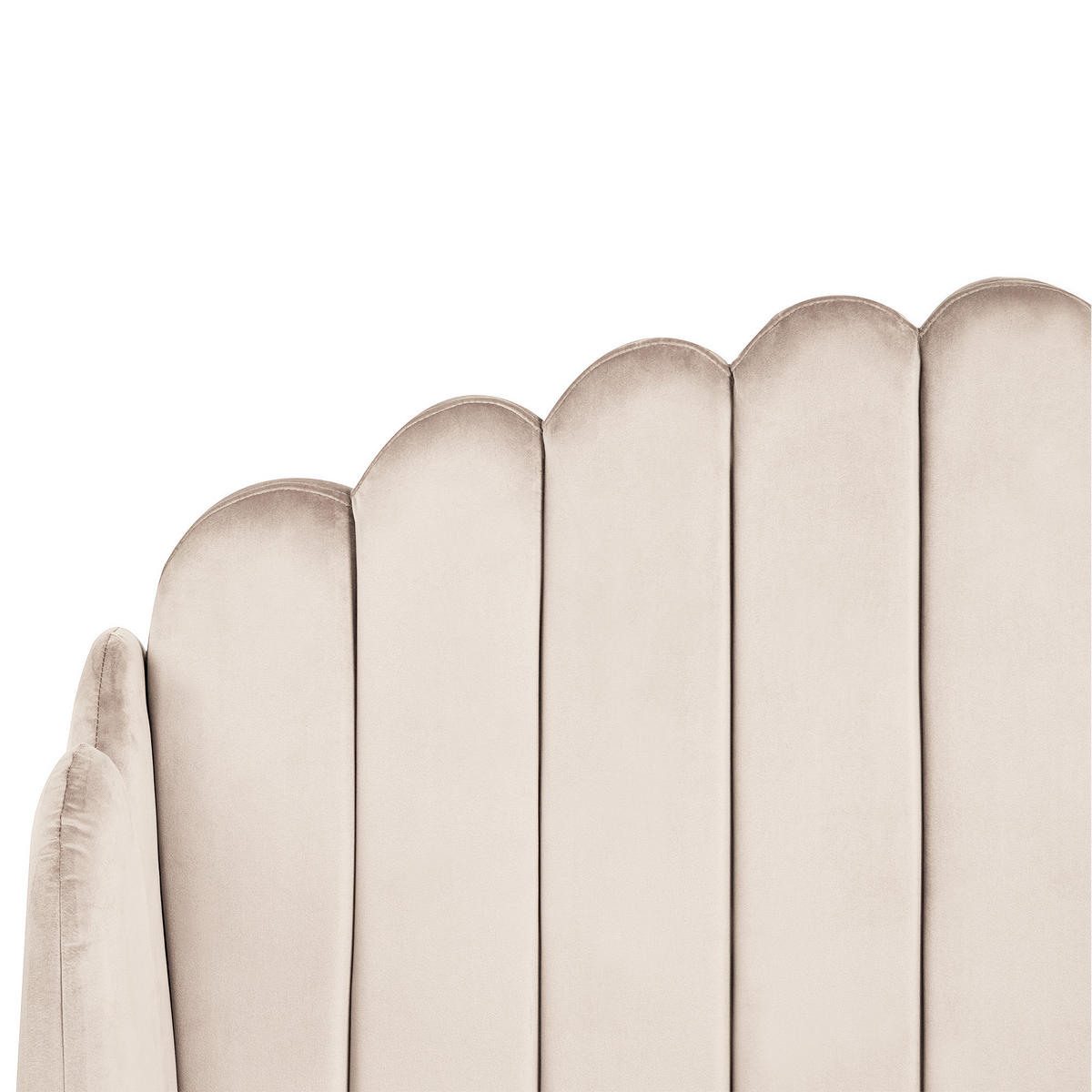 POSTEL s roštem 120/200 cm Látka Světle béžová Ambillou - béžová, textil (120/200cm) - Beliani