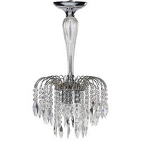 KRONLEUCHTER Orara 27/34/157 cm - Silberfarben, Metall (27/34/157cm) - Beliani