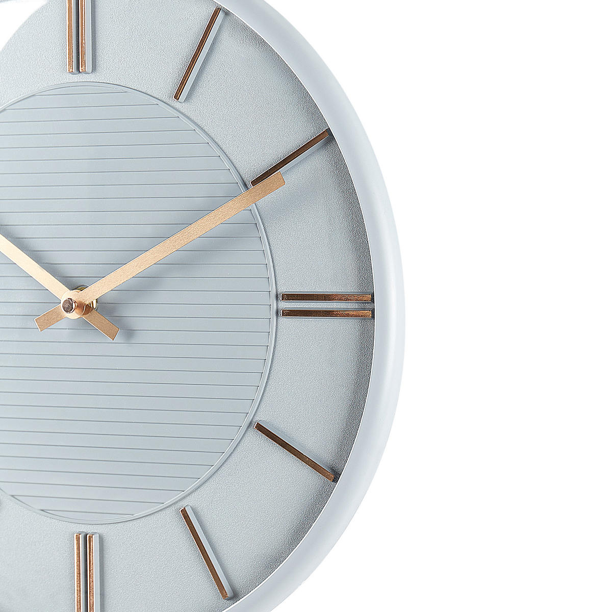WANDUHR Kunststoff gold/grau Daroca - Grau, Kunststoff (34/34/3cm) - Beliani