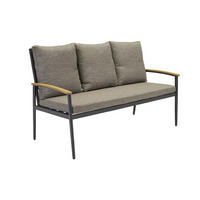 LOUNGESOFA Phoenix 160x70x90 cm, Metall, Anthrazit - Anthrazit/Grau, Metall (160/90/70cm) - dasmöbelwerk