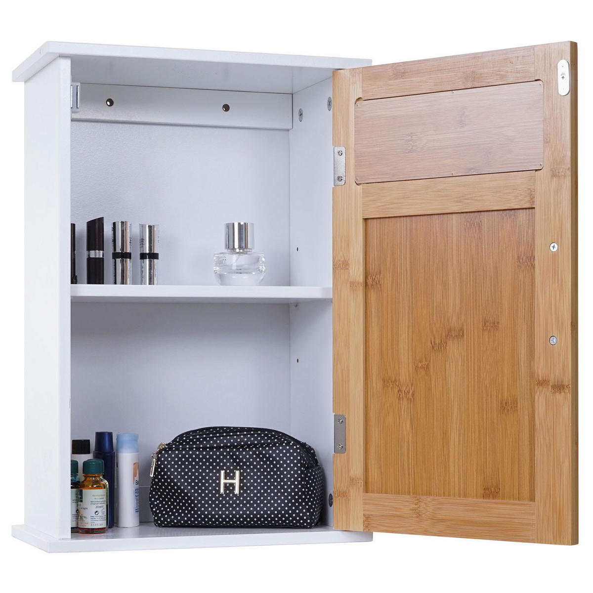 HÄNGESCHRANK Braun, Weiß - Braun/Weiß, Holz (35/52/21cm) - MCW