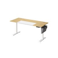 HÖHENVERSTELLBARER SCHREIBTISCH TIRANA - Gelb, Holzwerkstoff (70/160/120cm) - Hansiro