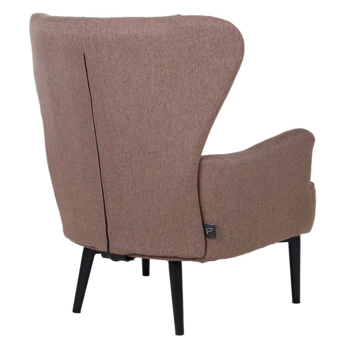 OHRENSESSEL Arthur Stoff - Braun, Textil (76/89/78cm) - SVITA