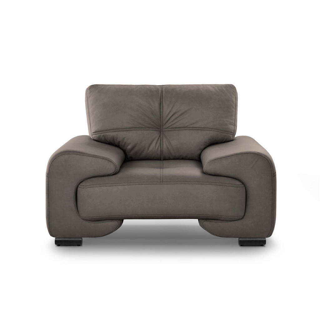 Thumbnail - Beautysofa Relaxsessel, Hellbraun, Leder, 128x88x98 cm, Wohnzimmer, Sessel, Polstersessel