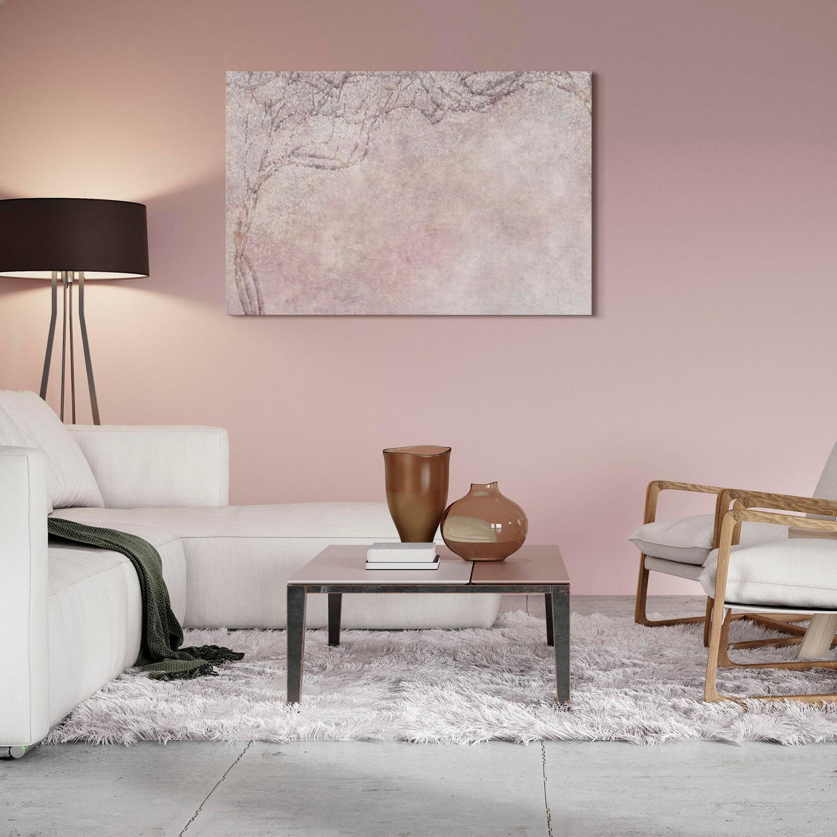 LEINWANDBILD Baum 120x80 cm - Multicolor, Holz (120/80cm) - LUMASOUL