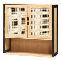 HÄNGESCHRANK Tervola - Naturfarben, Holz (60/60/20cm) - [en.casa]