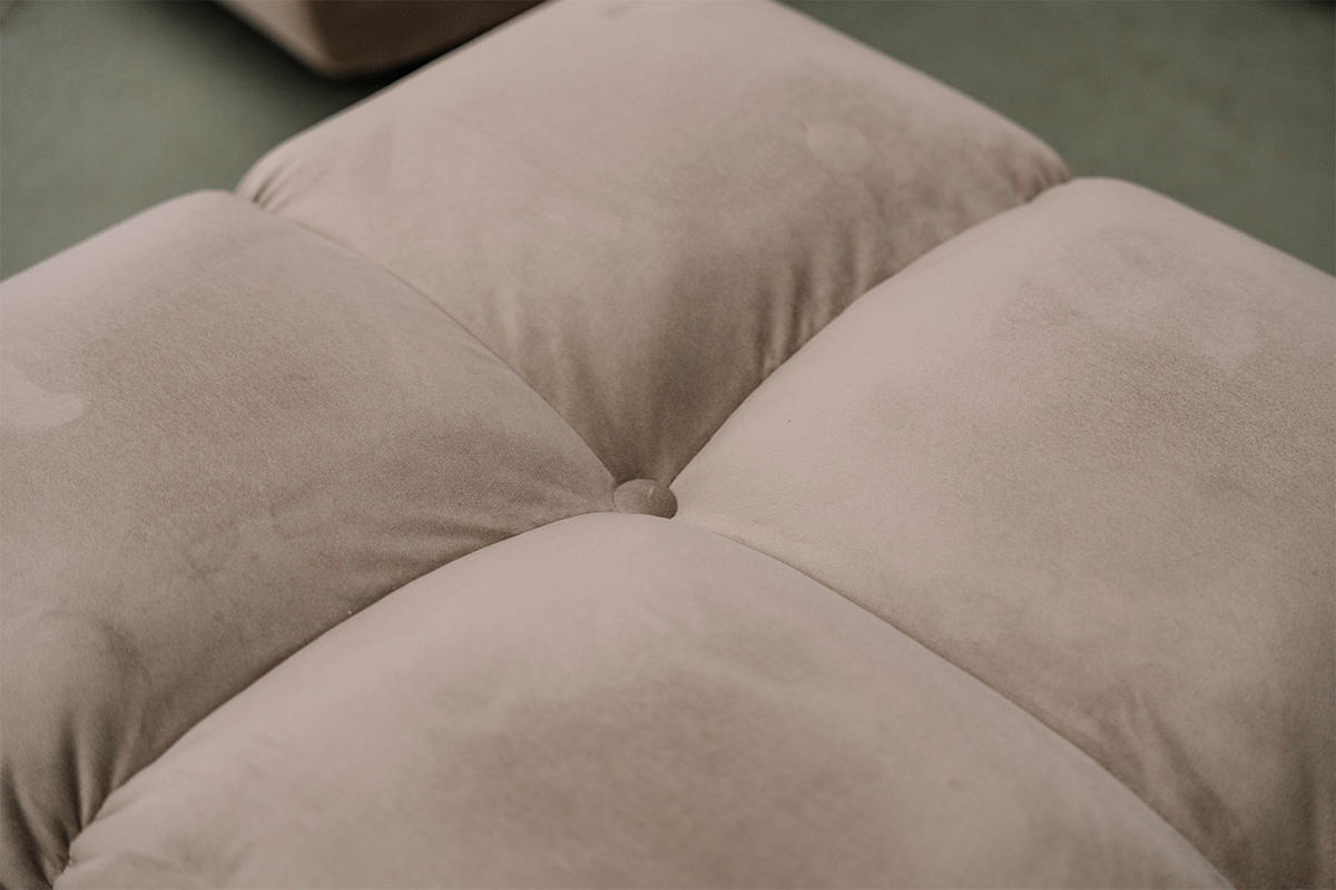 ECKSOFA VIVIEN Braun Velvet - Dunkelbraun/Schwarz, Kunststoff/Textil (290/178cm) - KAWOLA