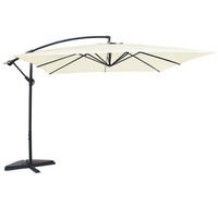 SONNENSCHIRM solenzara ecru quadratisch 3 x 3 cm deportiert - Beige, Metall (300/300cm) - Concept Usine