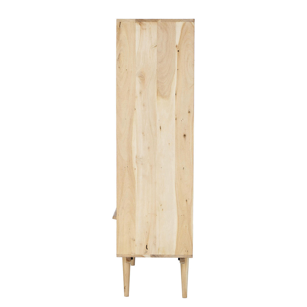 MASSIVER VITRINENSCHRANK - Akazie massiv - Akaziefarben, Glas/Holz (110/150/40cm) - home24