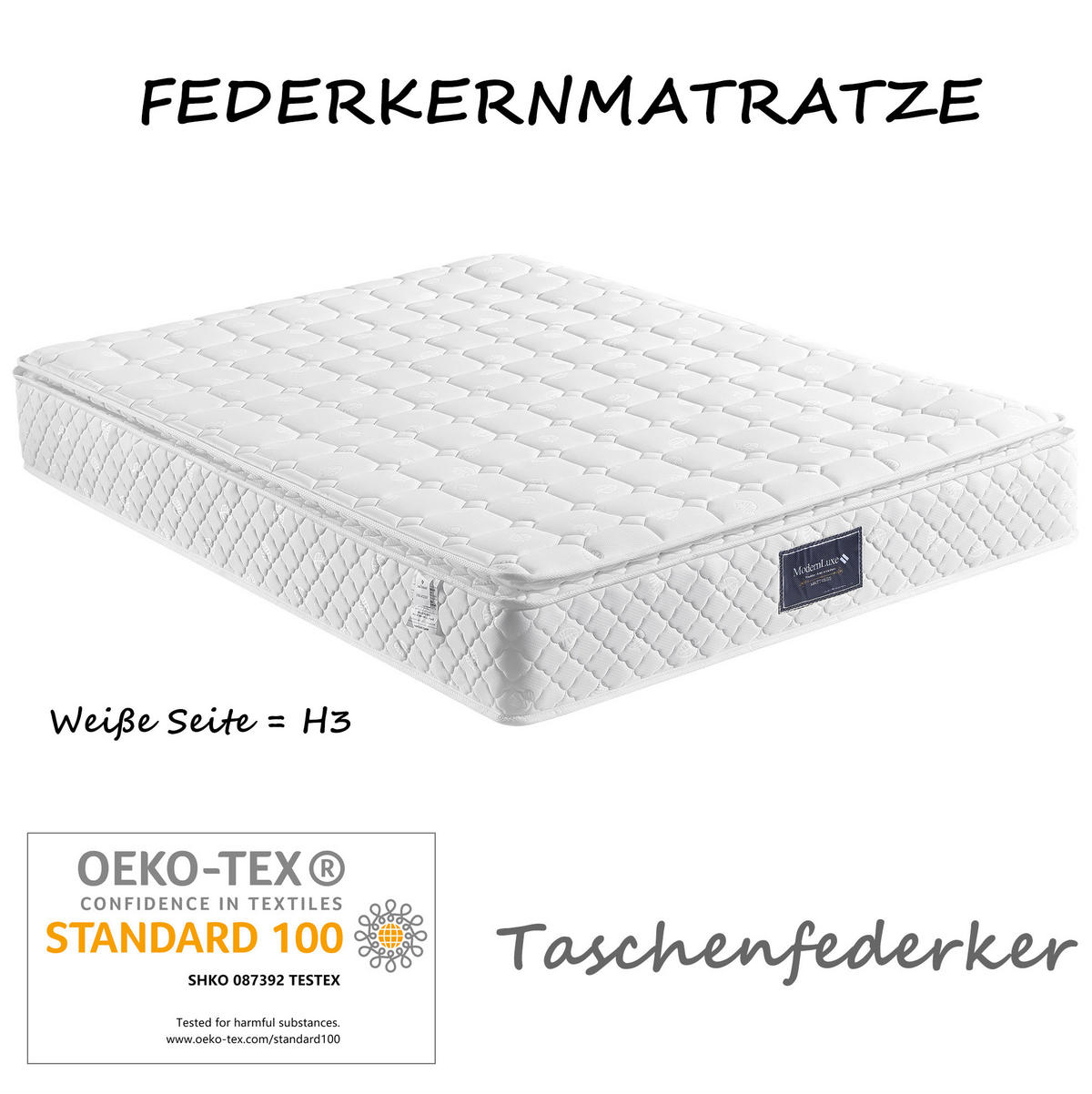POLSTERBETT mit Matratze 140x200 cm Leinen Grau-Beige - Grau, Metall (140/200cm) - Meubliv